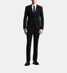 Costume en laine signature Emporio Armani