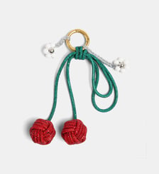 Charm de sac cerises strassées marguerites Hibourama