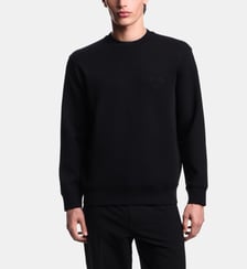 Sweat droit signature Emporio Armani