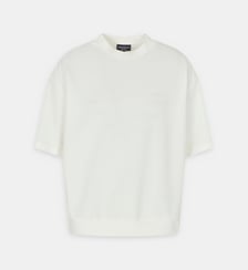 Pull à manches courtes droit Emporio Armani