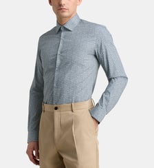 Chemise ajustée Mflo fleurie en pur coton bio Galeries Lafayette