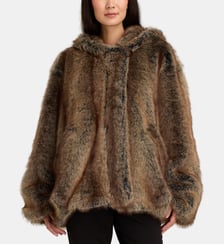 Blouson Emma effet fourrure avec capuche The Frankie Shop