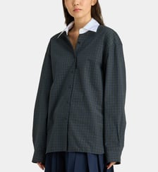 Chemise droite Hylan à carreaux en coton The Frankie Shop