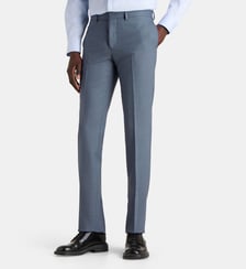 Pantalon de costume à pinces Albino en laine Comptoir GL