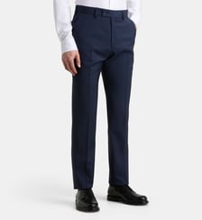 Pantalon de costume droit à pinces Ancona R rayures laine Comptoir GL