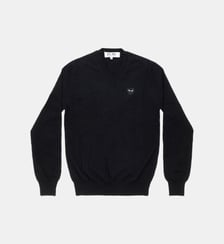 Pull brodé à col V Comme des Garçons PLAY