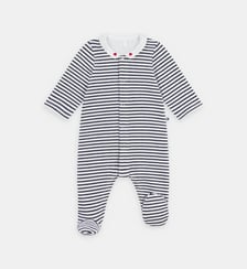 Dors-bien en coton rayé Petit Bateau