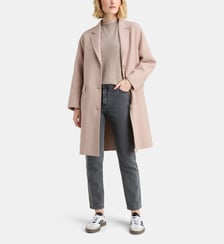 Manteau Claudel Chevron mi-long manches 3/4 Galeries Lafayette