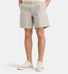 Bermuda droit Sibermu seersucker rayé coton Galeries Lafayette