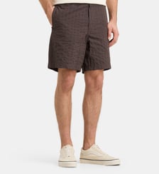 Bermuda droit Sibermu seersucker rayé coton Galeries Lafayette
