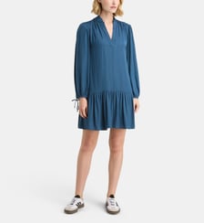Robe Elmer Satl courte froncée satinée Galeries Lafayette
