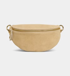 Sac banane en cuir suédé Les Cléias