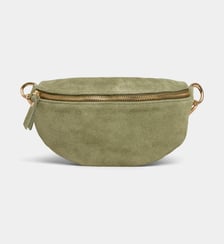 Sac banane en cuir suédé Les Cléias