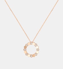 Pendentif - Petit modèle en or rose et pavé de diamants Chaumet