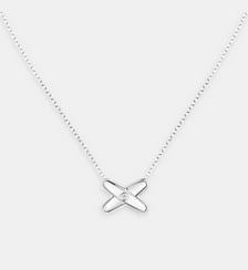 Pendentif avec motif croisé - Or blanc Chaumet
