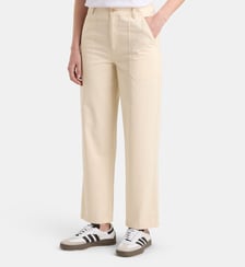 Pantalon Elliot droit en coton biologique Galeries Lafayette