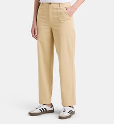 Pantalon Elliot droit en coton biologique Galeries Lafayette