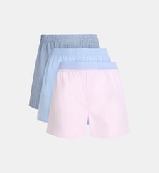 Lot de 3 caleçons Basco coton tissé unis et imprimés Galeries Lafayette