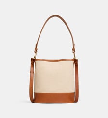 Sac seau Salomé canvas et cuir  Galeries Lafayette
