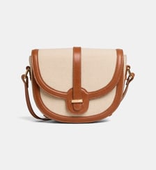 Sac à main Apollina canvas et cuir Galeries Lafayette