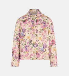 Veste droite Balmoral florale coton  Galeries Lafayette