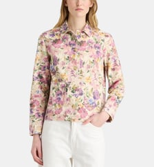 Veste droite Balmoral florale coton Galeries Lafayette
