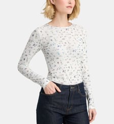 T-shirt Tulle à manches longues Galeries Lafayette