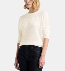 Pull Eleanor à broderies florales Galeries Lafayette