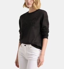 Pull Eleanor à broderies florales Galeries Lafayette