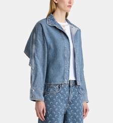 Veste courte en denim Moon Laser Marine Serre