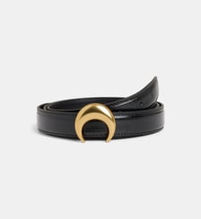 Ceinture en cuir à boucle signature Marine Serre