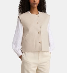 Blouson sans manches Nell droit court Jodhpur