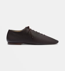 Derbies Souris Flat Classic en cuir Lemaire