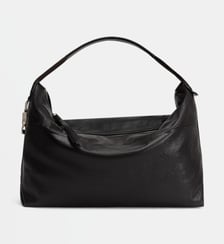 Sac à main zippé en cuir Lemaire