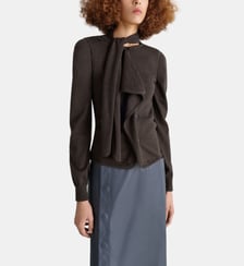 Cardigan asymétrique sans manches  Lemaire