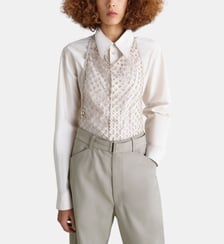Top Fishnet sans manches dos-nu Lemaire