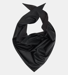 Foulard triangle large en cuir Lemaire