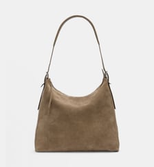 Sac hobo zippé en cuir sangle ajustable Lemaire