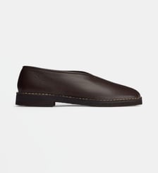 Slippers Piped en cuir Lemaire