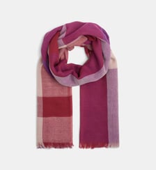 Étole Virgo en laine à carreaux Galeries Lafayette