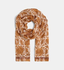 Foulard Vilana floral soie Galeries Lafayette