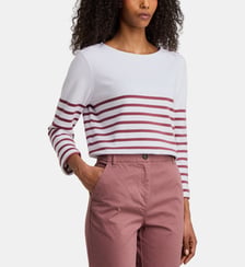 T-shirt Narin en coton bio rayé Jodhpur