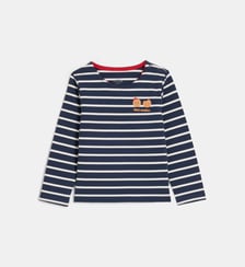 T-shirt manches longues Lalenzou rayé en coton bio Cadet Rousselle
