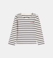 T-shirt manches longues Lalenzou rayé en coton bio Cadet Rousselle