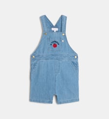 Salopette short Lafalou Den en denim de coton bio Cadet Rousselle