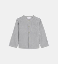 Chemise rayée Lapio en coton seersucker bio Cadet Rousselle