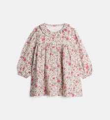 Robe évasée Laplagne florale en gaze de coton bio Cadet Rousselle