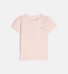 T-shirt rayé ou uni à motif Lamanala en coton bio Cadet Rousselle