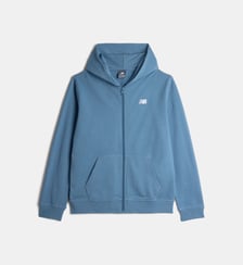 Hoodie zippé en coton New Balance