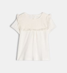 Top brodé Loupia en jersey de coton bio Cadet Rousselle